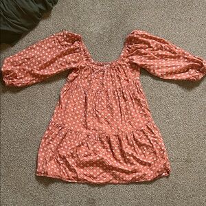 Mini off the shoulder puff Sleeve Dress